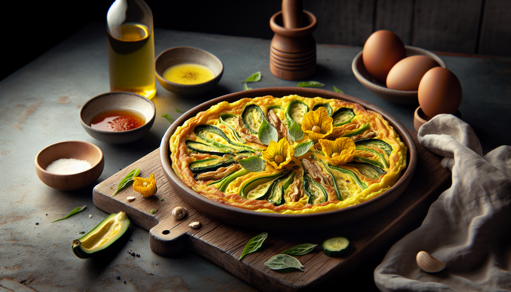 frittata di fiori di zucca